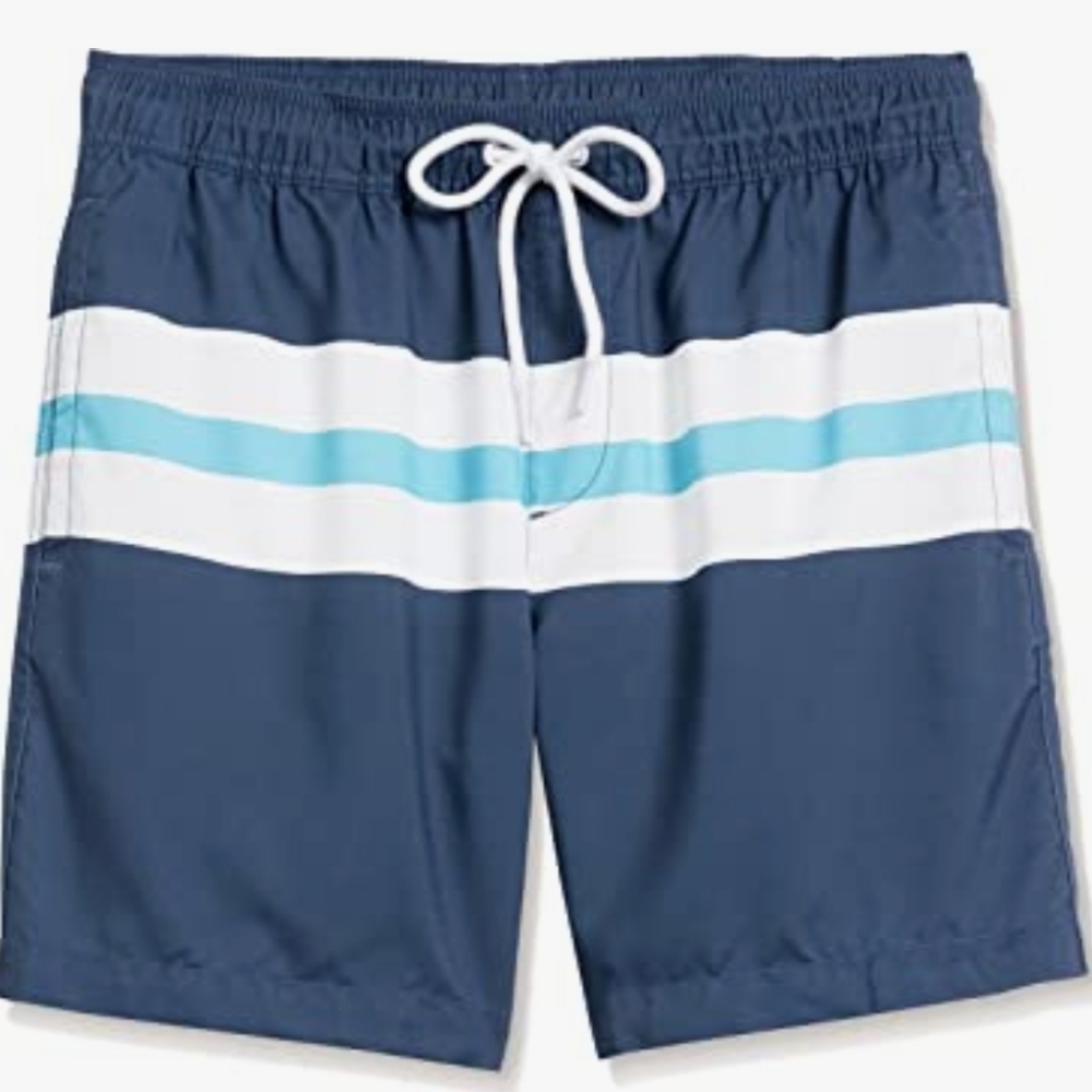 Amazon Essentials Men's 7" Quick-Dry Swim Trunk Size M